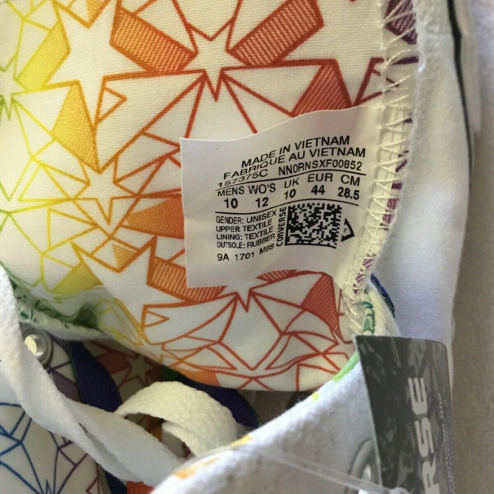 Converse Gay Pride LGBT Hi Top Limited 157375C - Picture 6 of 8
